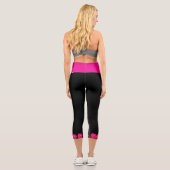 LEGGINGS CAPRI PINK ROSES      (Verso)
