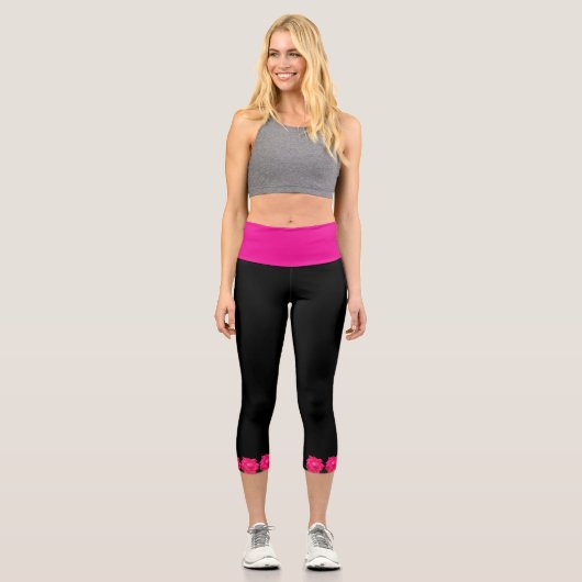 LEGGINGS CAPRI PINK ROSES      (Recto)
