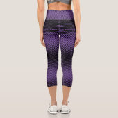 Leggings Capri Pixel Motif 09.B.w. BG pourpre (Verso)