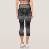 Leggings Capri Pixel Motif 09.B.w. Gray BG (Verso)