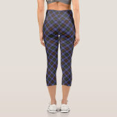 Leggings Capri Plaid bleu (Verso)