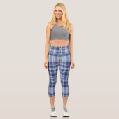 Leggings Capri Plaid Bleu (Recto)