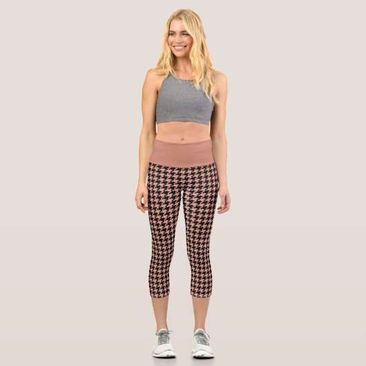 Leggings Capri Plaid en laiton séquoia d'antiquité (Recto)