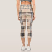 Leggings Capri Plaid Jaune Plutôt Brown (Verso)