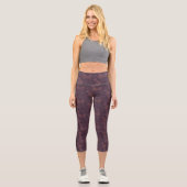 Leggings Capri Plan du Citrouille d'automne Capri Leggins - viole (Recto)