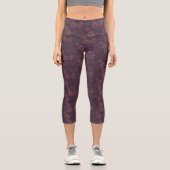 Leggings Capri Plan du Citrouille d'automne Capri Leggins - viole (Recto)