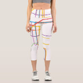 Leggings Capri Plan du métro de la ville (Recto)