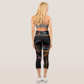 Leggings Capri Plan du métro de la ville (Verso)