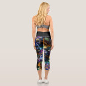 Leggings Capri Planètes et étoiles de Galaxy (Verso)