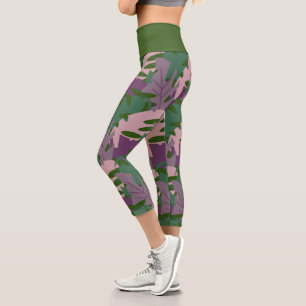 Leggings Capri Plante de verdure feuille Monstera