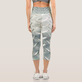 Leggings Capri Plaque diamant d'argent sur Capris (Verso)