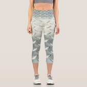 Leggings Capri Plaque diamant d'argent sur Capris (Recto)