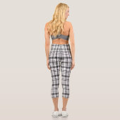 Leggings Capri Plaqué noir et blanc classique (Verso)