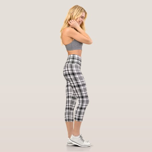 Leggings Capri Plaqué noir et blanc classique (Droite)