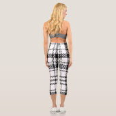 Leggings Capri Plaqué noir et blanc classique (Verso)