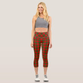 Leggings Capri Plaque vert rouge de tartan MacGregor (Recto)