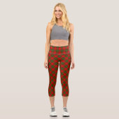Leggings Capri Plaque vert rouge de tartan MacGregor (Recto)