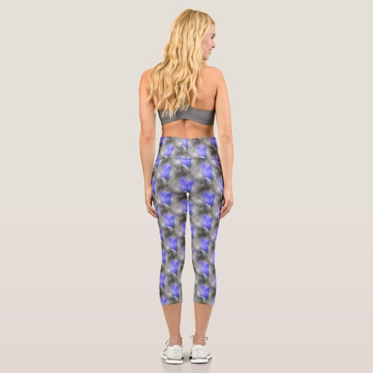 Leggings Capri Plaques Blue Gentian (Verso)