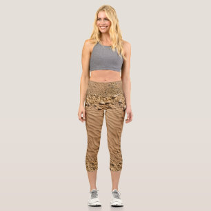 Leggings Capri Pleging couleur Espresso