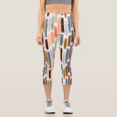 Leggings Capri Pluie de couleurs 2 (Recto)