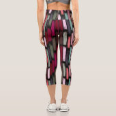 Leggings Capri Pluie de couleurs 3 (Verso)