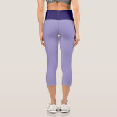 Leggings Capri "PLUM PURRFRCT" Custom High-Waisted Capri Pants (Verso)