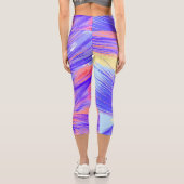 Leggings Capri Plumes Phoenix abstraites (Verso)