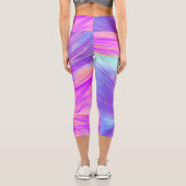 Leggings Capri Plumes Phoenix abstraites (Verso)
