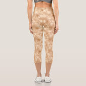 Leggings Capri Pocher Gold Giraffe Imprimer Glitz (Verso)