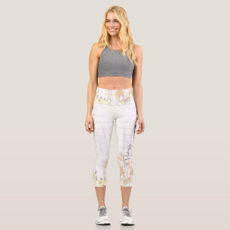 Leggings Capri « Poésie peinte doucement » – Capris par H.G. Alex