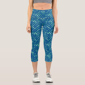 Leggings Capri Point Polka 02.Vert. BG bleu (Recto)