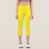 Leggings Capri Point Polka Jaune (Recto)