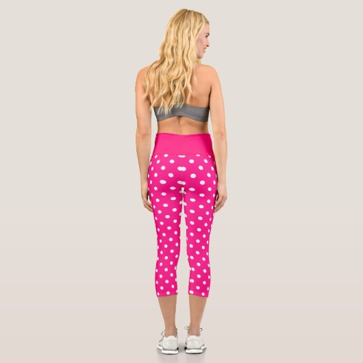 Leggings Capri Point Polka rose (Verso)