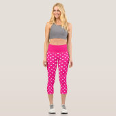 Leggings Capri Point Polka rose (Recto)