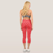 Leggings Capri Point Polka rouge (Verso)