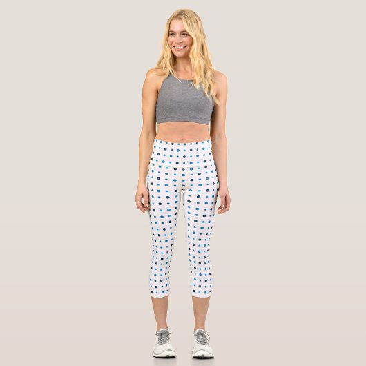 Leggings Capri Points bleus (Recto)