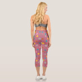 Leggings Capri Points d'aquarelle multicolore 5 (Verso)