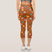 Leggings Capri Points d'aquarelle multicolores 7 (Verso)