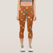 Leggings Capri Points d'aquarelle multicolores 7 (Recto)