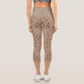 Leggings Capri points de lin rustique moderne tribu de mariée cap (Verso)