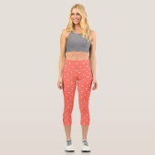 Leggings Capri Points doux et blancs (Recto)