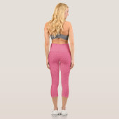 Leggings Capri Points Noirs Sur Rose (Verso)