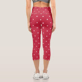 Leggings Capri points rouges et blancs (Verso)