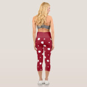 Leggings Capri points rouges et blancs (Verso)