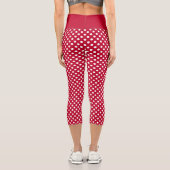 Leggings Capri Points rouges + Polka blancs (Verso)