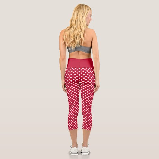 Leggings Capri Points rouges + Polka blancs (Verso)
