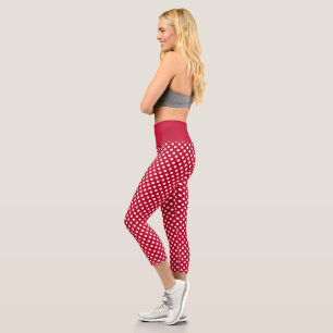 Leggings Capri Points rouges + Polka blancs