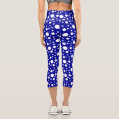 Leggings Capri Pois bleu (Verso)