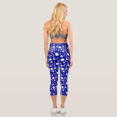 Leggings Capri Pois bleu (Verso)