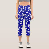 Leggings Capri Pois bleu (Recto)